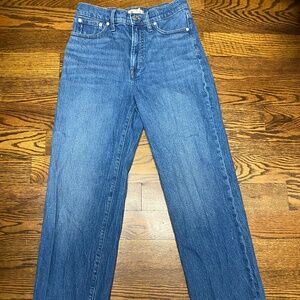 Madewell perfect vintage wide leg jean size 28